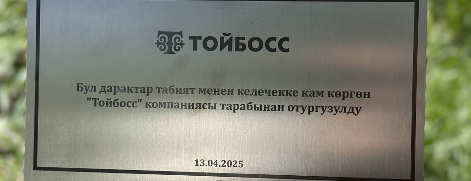 Тойбосс Toyboss Plants Trees in Karagach Grove as Part of AUCA’s Green Initiative